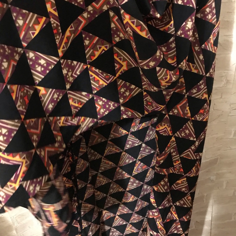 Duster Abstract Pattern Flowy Long Medium - image 6